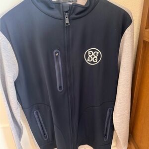 G/FORE Navy and Gray Zip-Up Jacket